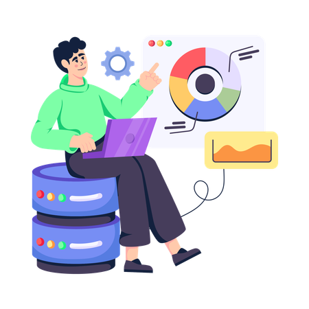 Database Analyzing  Illustration