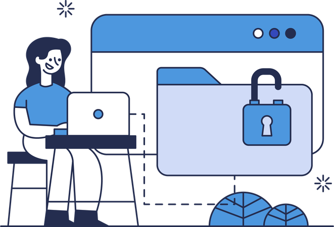 Database Folder Security  Illustration