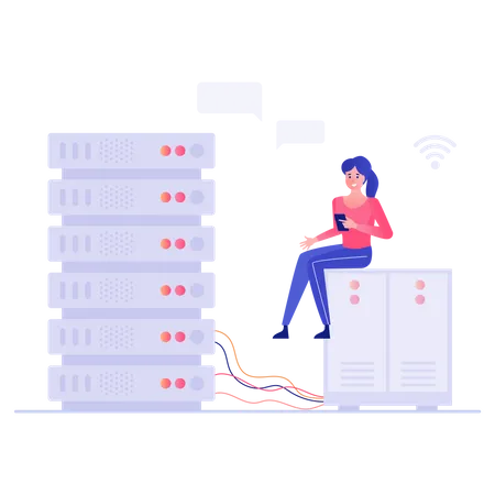 Database management  Illustration