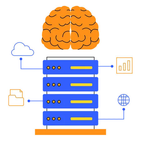 Database of Artificial Intelligence  Illustration