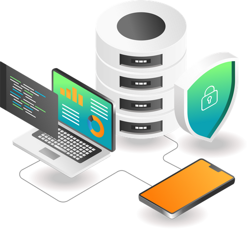 Database Security Analyst  Illustration