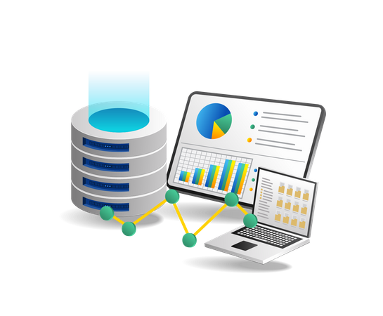 Database server analyzer  Illustration