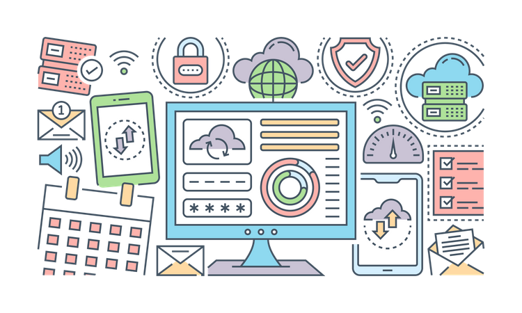 Database Services  Illustration