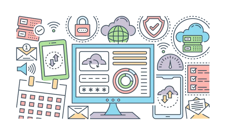 Database Services  Illustration