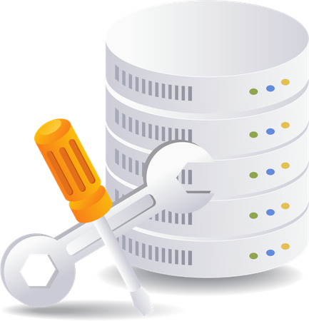 Database System maintenance  일러스트레이션