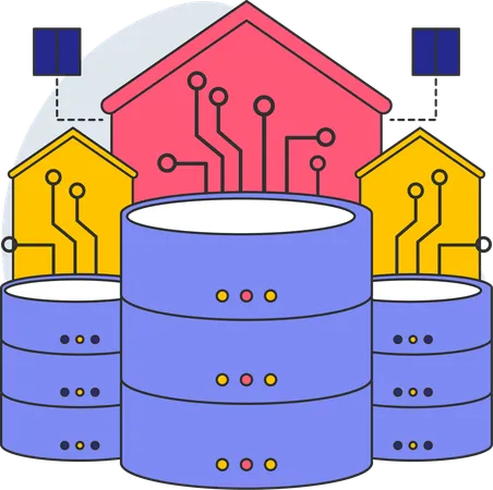 Database warehouse  Illustration