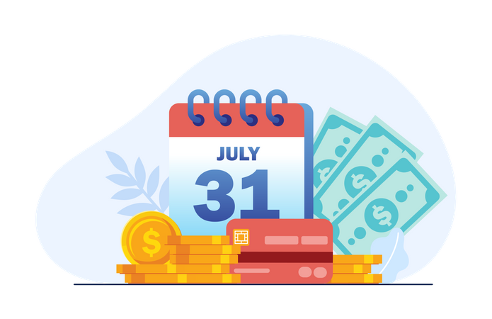 Date de salaire  Illustration