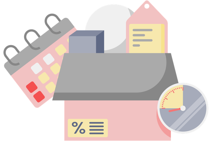 Date et heure de l'événement de remise  Illustration