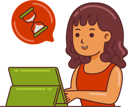 Date limite de conception graphique  Illustration