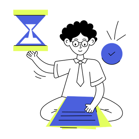 Date limite de travail  Illustration