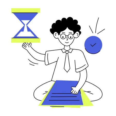 Date limite de travail  Illustration