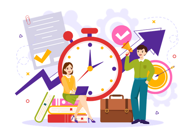 Date limite de travail  Illustration