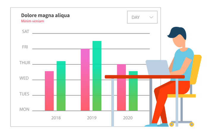 Datenanalyse  Illustration