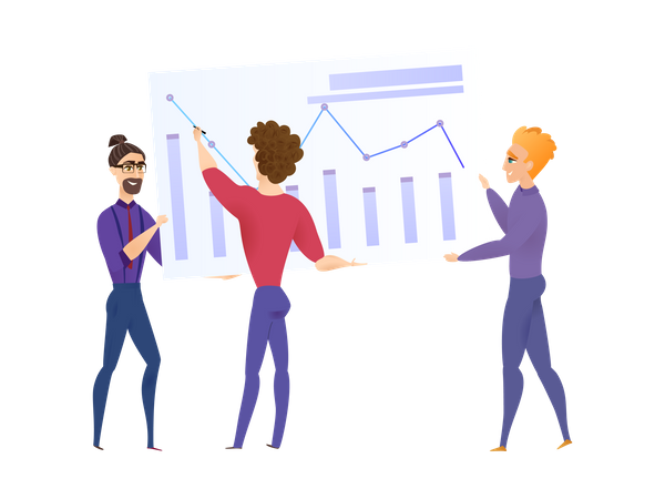 Datenanalysediagramm  Illustration