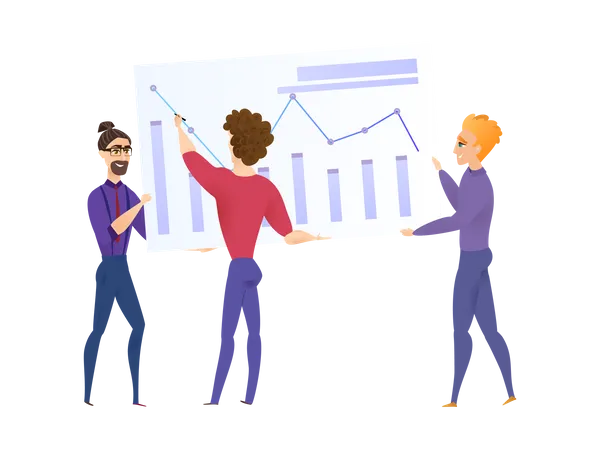 Datenanalysediagramm  Illustration