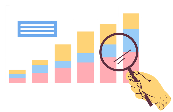 Datenanalyseforschung  Illustration