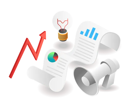 Idee zur Datenanalyse  Illustration