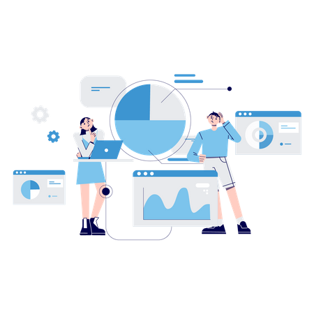 Datenanalyse  Illustration