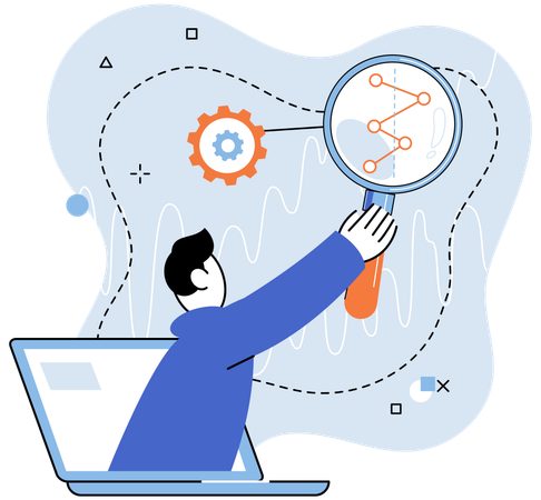 Die Metapher der Datenanalyse unterstreicht die transformative Kraft datengestützter Erkenntnisse  Illustration