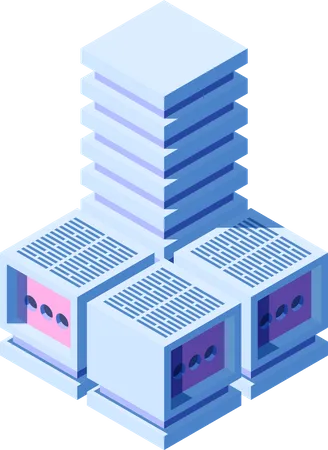 Datenbankserver  Illustration