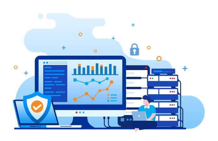 Datenbankmanagement  Illustration