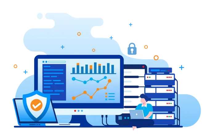 Datenbankmanagement  Illustration