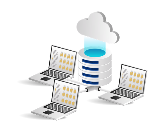 Datenbankmanagement  Illustration