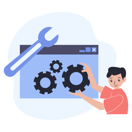 Datenbankwartung  Illustration