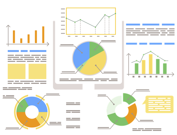 Datendiagramme  Illustration