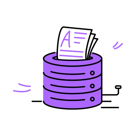 Datendigitalisierung  Illustration