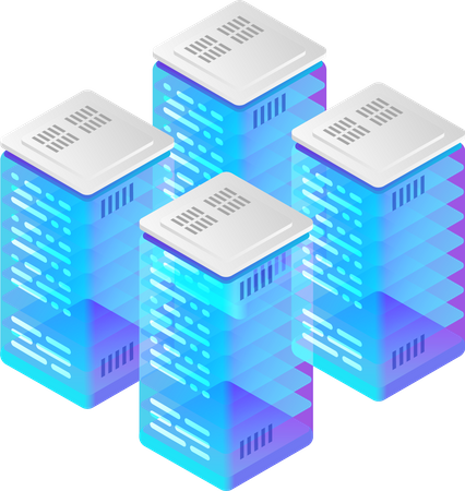 Datenhosting-Server  Illustration