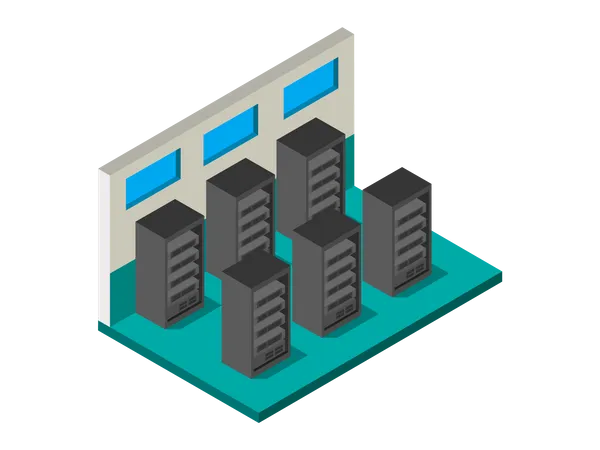 Datenserverraum  Illustration