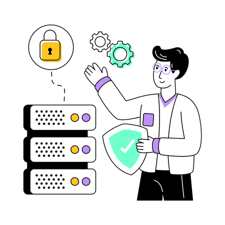 Datensicherheit  Illustration