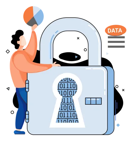 Datensicherheitsanalyse  Illustration