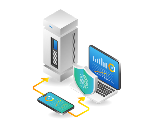 Datensicherheitsanalyse  Illustration