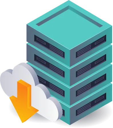 Datentransaktionsmanagement in Cloud-Server-Netzwerken  Illustration