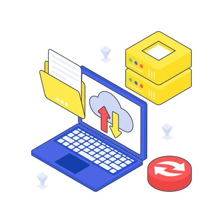 Datentransfer  Illustration