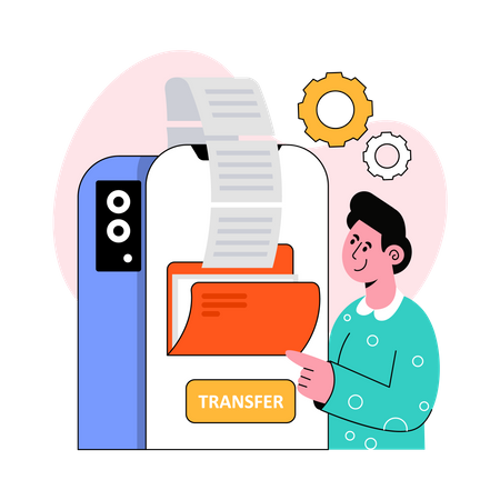 Datentransfer  Illustration