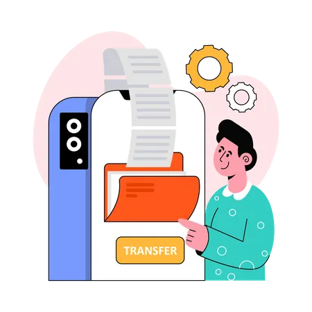 Datentransfer  Illustration