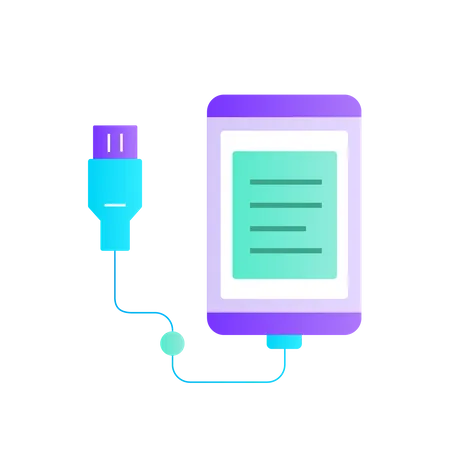 Datenübertragungskabel  Illustration