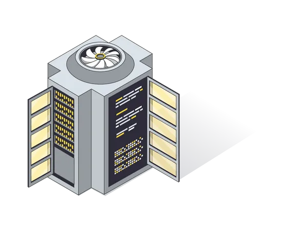 Datenverarbeitungsmanagement  Illustration