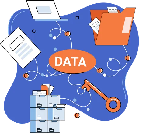 Datenmanagement  Illustration