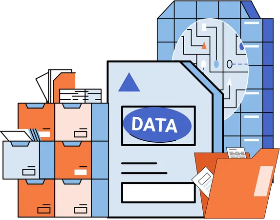 Datenmanagement  Illustration