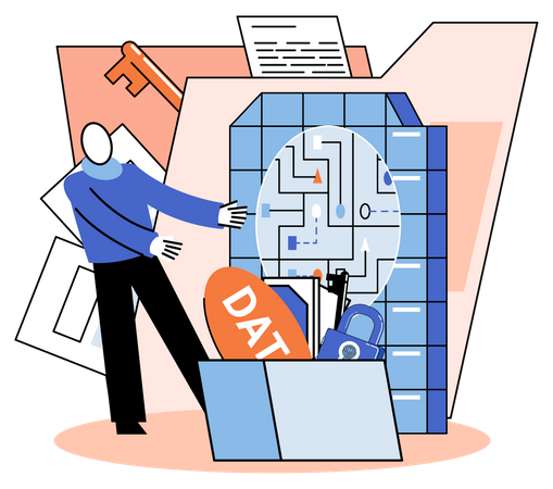 Datenmanagement  Illustration