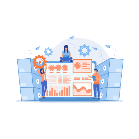 Datenvisualisierungssoftware  Illustration