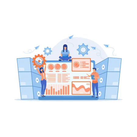 Datenvisualisierungssoftware  Illustration