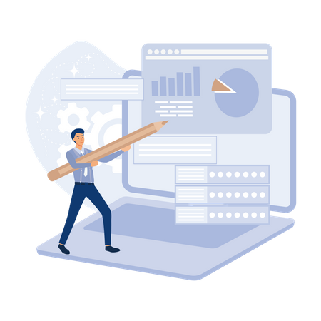 Datenvisualisierungstool  Illustration