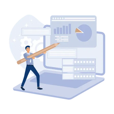 Datenvisualisierungstool  Illustration