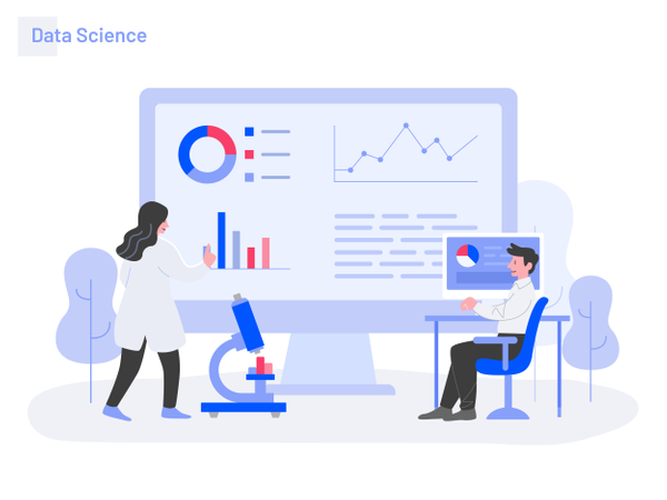 Data Science-Illustrationskonzept  Illustration