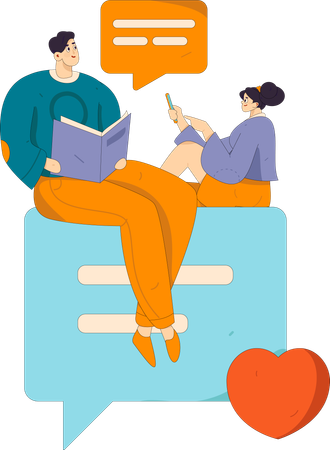 Dates de couple sur candidature en ligne  Illustration